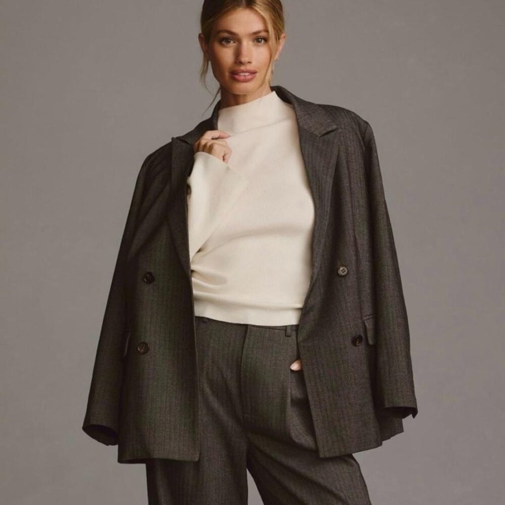Anthropologie maeve cream capsule wardrobe